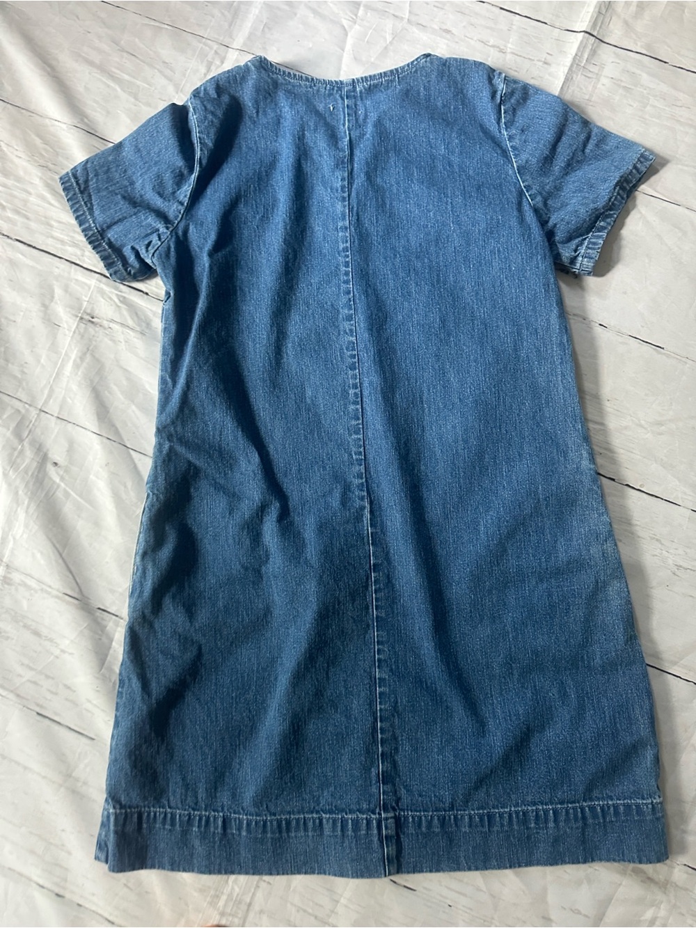J. Crew Blue Denim Short Sleeve Shift Dress size 6 - Picture 13 of 13